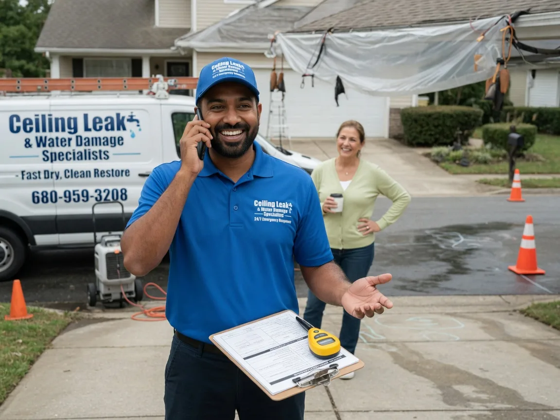 Ceiling Leak Cleanup Camp Wood, TX FAQs